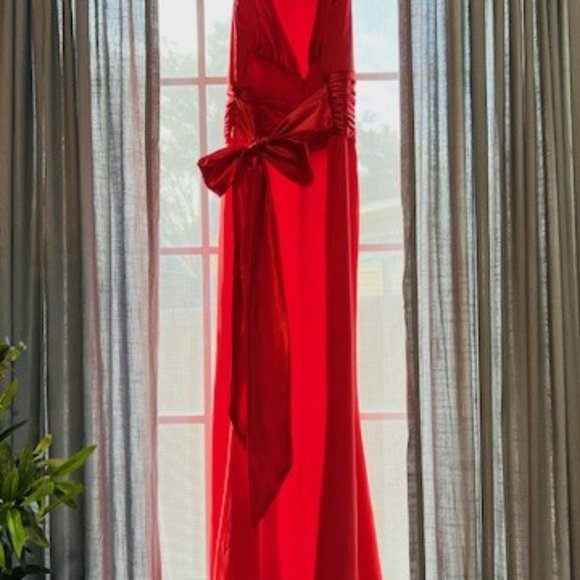 David's Bridal Coral Dress (F12732) - Picture 3 of 3